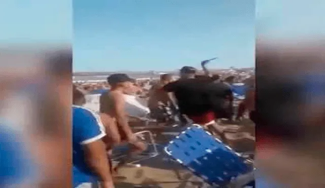 Pide que bajen el volumen de la música en la playa y lo atacan en grupo [VIDEO] 