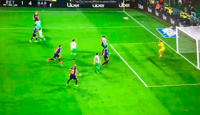 Barcelona vs Betis: Lionel Messi picó el balón desde lejísimos y puso el 4-1 [VIDEO] 