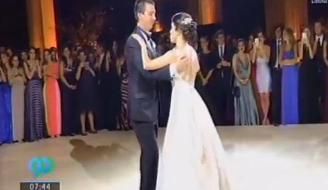 Mijael Garrido Lecca y su esposa realizaron un romántico primer baile de casados [VIDEO]