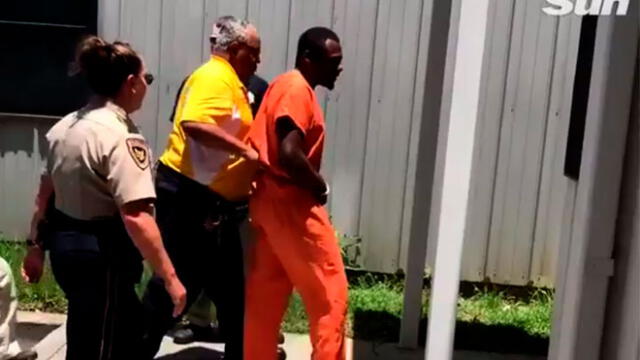 Terrelle Johnson está alojado en la unidad de confinamiento de la cárcel. Foto: Captura de video/The Sun.