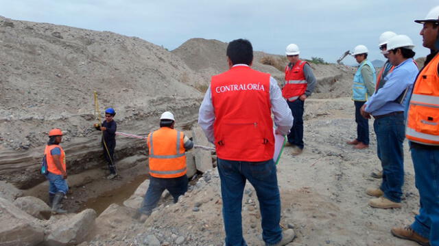 Áncash: Contraloría advierte riesgos en obra de enrocado en el río Casma