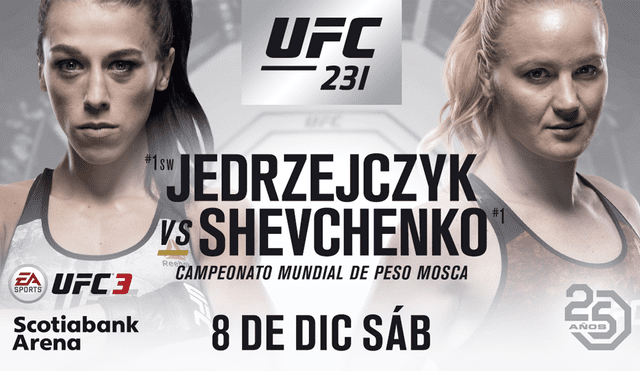 UFC 231: ¡Confirmado! Valentina Shevchenko vs Joanna Jędrzejczyk por título mundial 