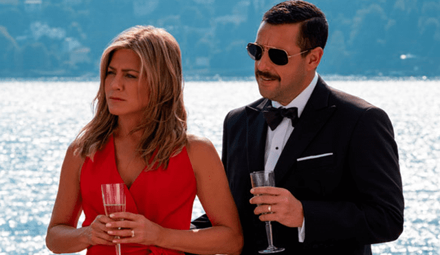 Lanzan primer tráiler de 'Misterio a bordo' con Jennifer Aniston y Adam Sandler