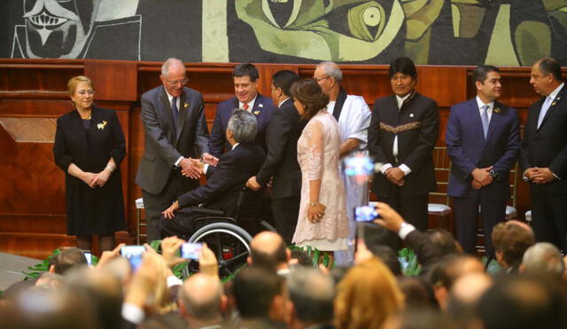 PPK asistió a la asunción de Lenín Moreno en Ecuador: “Éxitos en su gestión, presidente”