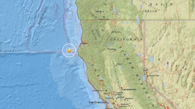 Estados Unidos: Sismos de mediana intensidad sacuden la costa norte de California