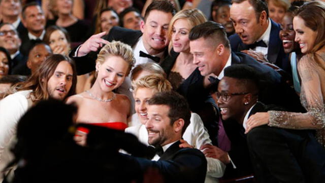 Detrás del memorable selfie de los Premios Oscar 2016. Foto: photo_news