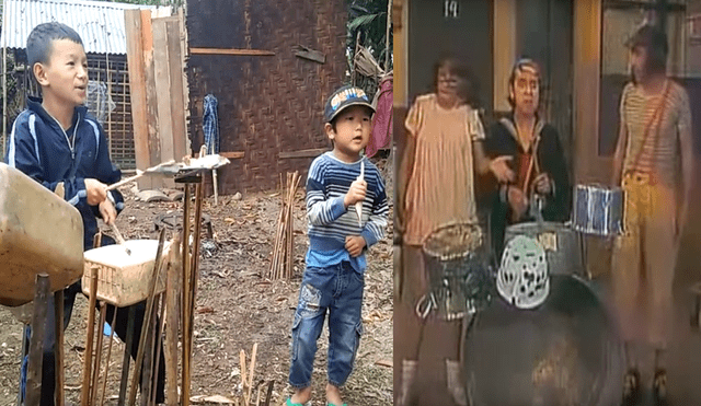 Facebook: niños arman concierto al estilo de la 'Vecindad del Chavo del 8' [VIDEO]
