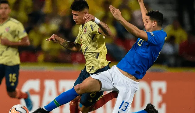Colombia y Brasil se repartieron puntos tras igualar 1-1 por la primera fecha de la fase final del Preolímpico sub 23 desde el estadio Alfonso López, Bucaramanga.