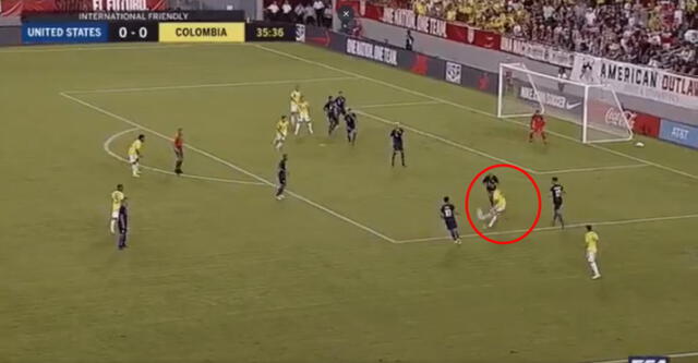 Colombia vs EE.UU: James Rodríguez y su golazo con curva hacia adentro para el 1-0 [VIDEO]