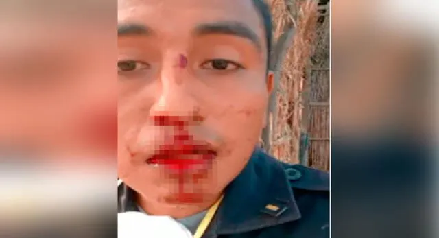 Oficial de la PNP denunció haber sido agredido por dos sujetos en Piura.