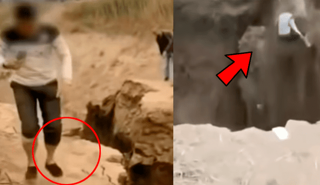 YouTube viral: Joven salta al borde de río para tomarse selfie y suelo se derrumba [VIDEO]