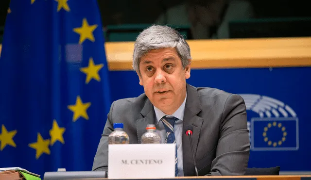 Mário Centeno, presidente del Eurogrupo. Foto: Parlamento Europeo.