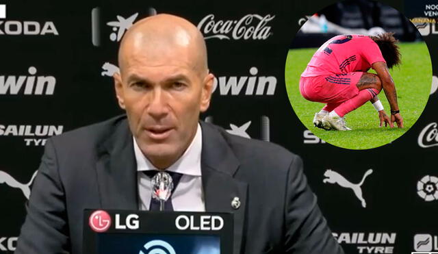 Zidane asumió la responsabilidad de la goleada que recibió el Real Madrid ante Valencia. Foto: captura de Real Madrid TV / EFE