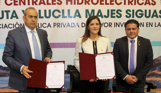 Arequipa firmó contrato para la construcción de dos hidroeléctricas