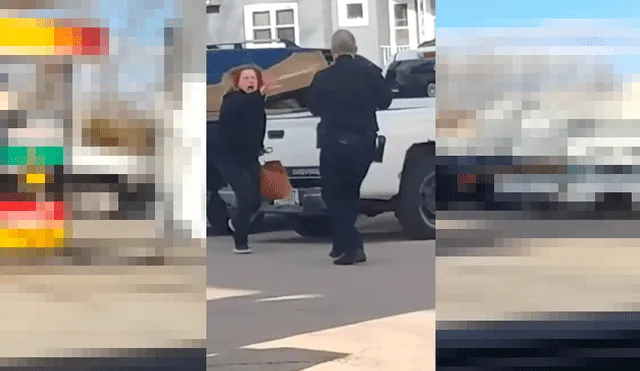 Mujer recibe descarga eléctrica por intentar “expulsar al demonio” de un policía [VIDEO]
