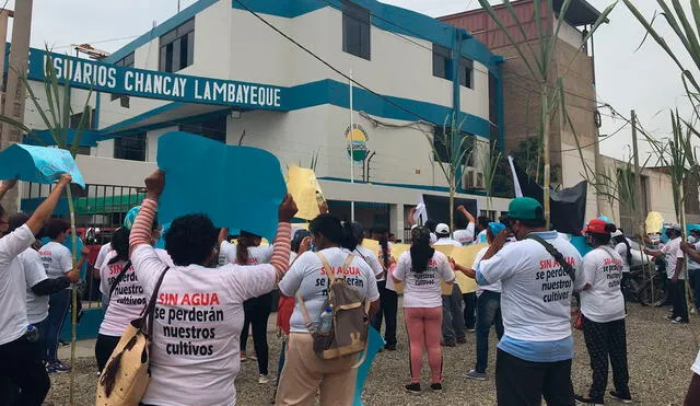 Protesta de trabajadores azucareros en Chiclayo