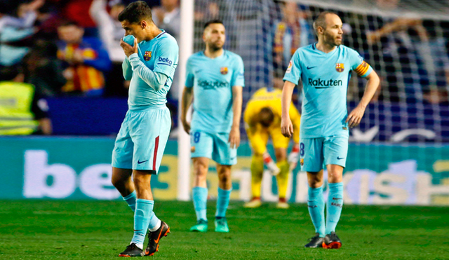 Barcelona perdió el invicto ante el Levante por la Liga Santander [RESUMEN]