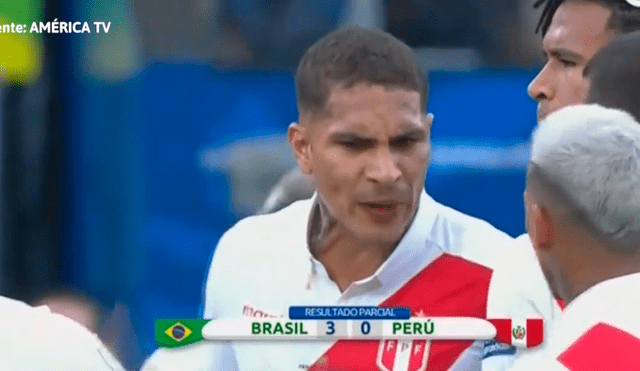 Perú vs. Brasil: fuerte arenga de Paolo Guerrero.