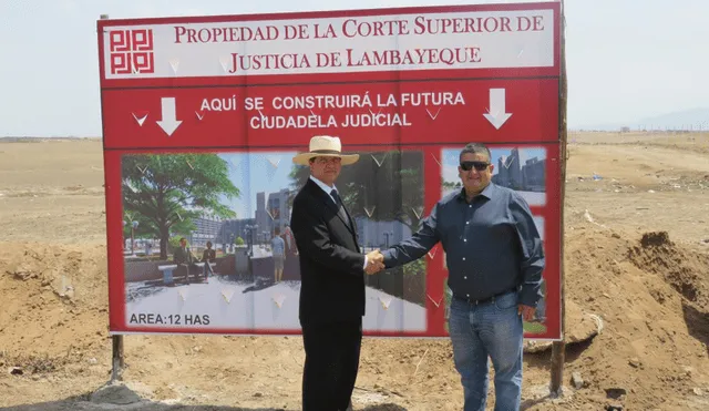 Transfieren 12 hectáreas para la construcción de ciudadela judicial de Lambayeque