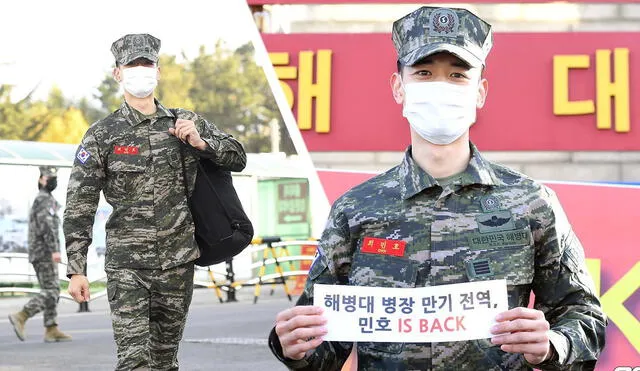 Minho de SHINee vuelve a la vida civil tras completar el servicio militar obligatorio. Foto: composición/OSEN