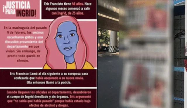 Medios de comunicación viralizaron fotos del asesinato de Ingrid Escamilla.