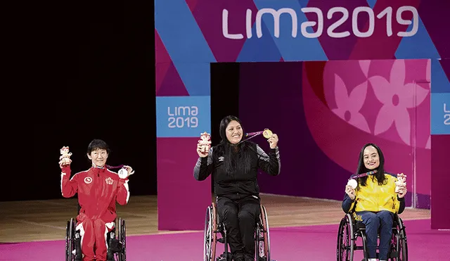 Récord. Pilar Jáuregui logró la presea número 15 para la delegación peruana, la quinta de oro.