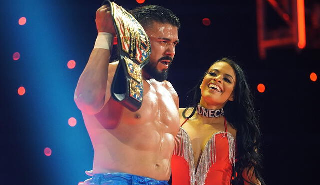 Andrade venció a Humberto Carrillo y retuvo el campeonato de Estados Unidos en WWE Elimination Chamber. Foto: WWE