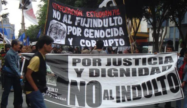 "Indulto a Fujimori es traición al pueblo peruano"