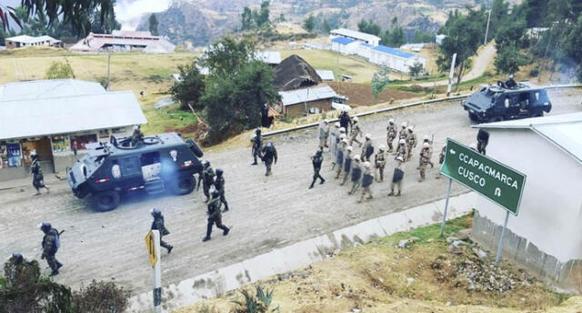 Cusco: Policía y FF.AA. inician el desbloqueo del Corredor Minero del Sur