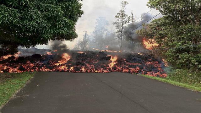 Lava del Kilauea amenaza 600 casas en Hawái
