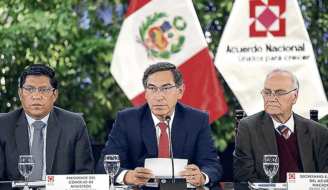 Visión. Vizcarra presidió sesión 127 del Acuerdo Nacional. (Sepres)