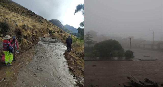 Precipitaciones también afectan distritos de otras provincias de Arequipa. Foto: COER.