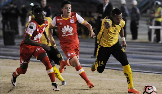 Santa Fe y Fuerza Amarilla igualaron 1-1 en duelo de ida de Copa Sudamericana 2017