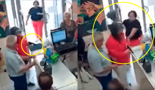 YouTube: Mujer frustra un asalto a mano armada golpeando al ladrón con su bolso [VIDEO]