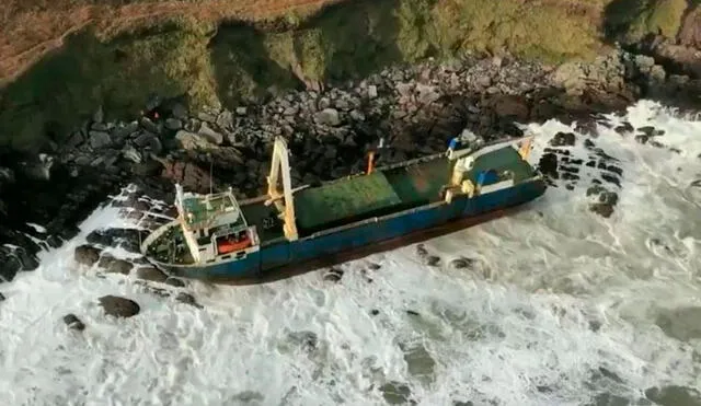 MV Alta recientemente fotografiado por la Guardia Costera de Irlanda.