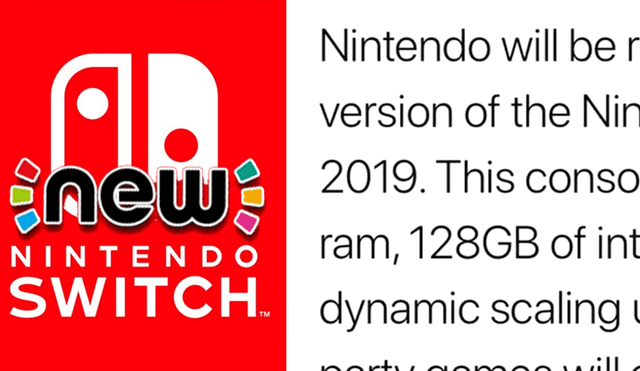 Nueva Nintendo Switch llegaría el 2019 y estos serían sus cambios y especificaciones