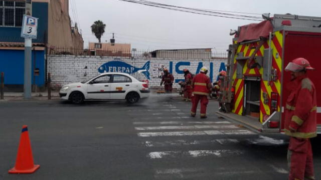 Reportan fuga de gas combustible en Chorrillos. Créditos: Javier Quispe / La República.