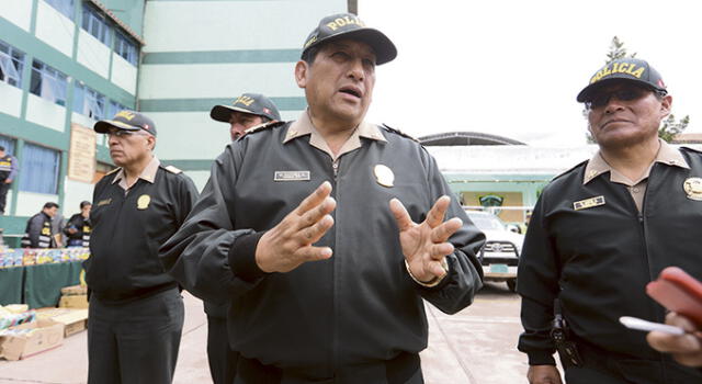 MEDIDAS. Jefe policial Víctor Patiño hace cambios en Cusco.