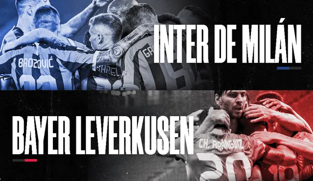 Inter vs. Bayer Leverkusen por la Europa League. | Foto: Fabrizio Oviedo