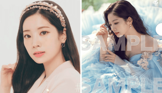 Dahyun de TWICE es la cantante, compositora y rapera del grupo. Foto composición: JYP Entertainment y Twitter