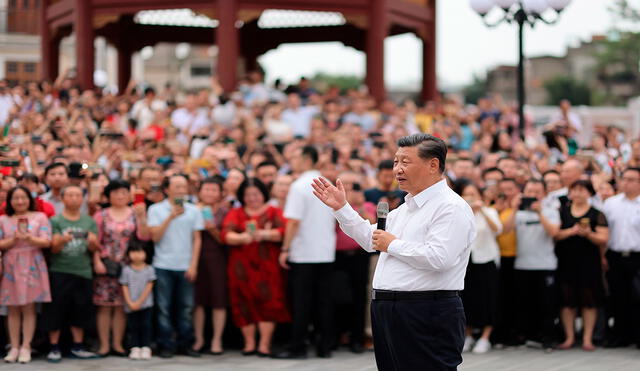 El mandatario de China estuvo en la provincia de Guangdong. Foto: Xinhua/EFE