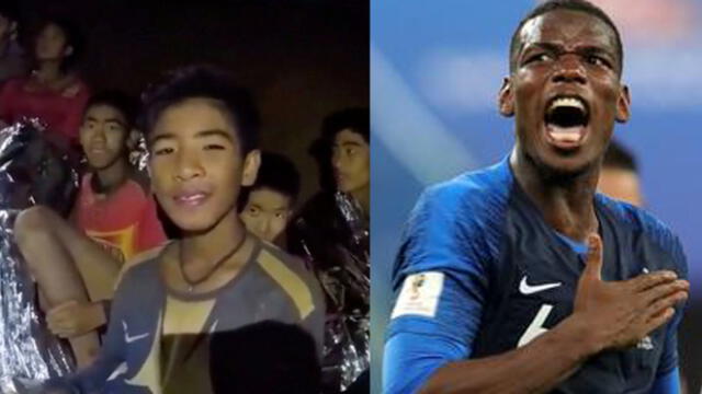 La conmovedora dedicatoria de Pogba a niños rescatados en Tailandia