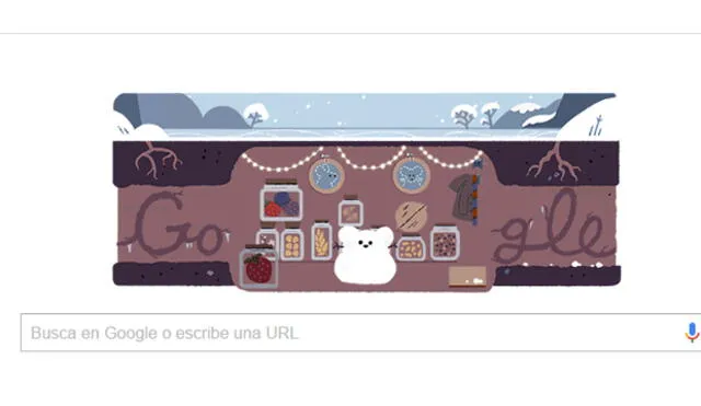Primer día del invierno: con doodle, Google celebra la llegada de la estación más fría 
