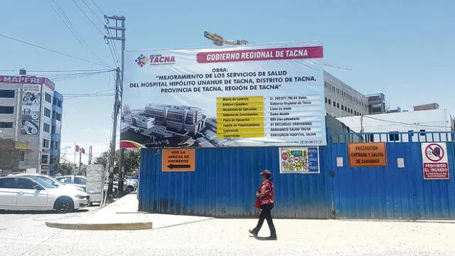 obra. Consorcio construye nuevo hospital regional para Tacna.