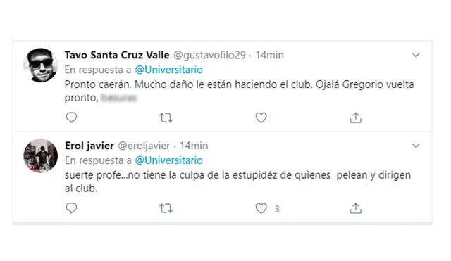 Universitario: hinchas se pronuncian tras la contratación de Ángel Comizzo.