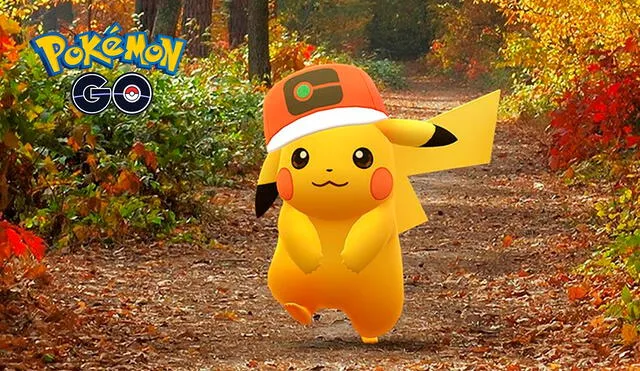 Pikachu con gorra trotamundos aparecerá hoy martes 6 de octubre desde las 6:00 p.m. hasta las 7:00 p.m. Foto: Pokémon GO
