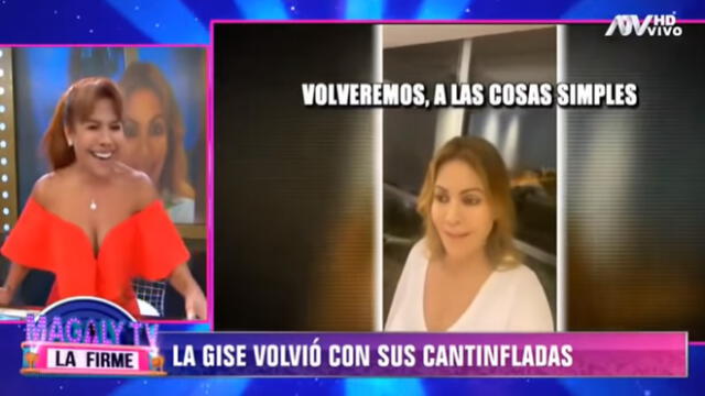 Gisela Valcárcel critica medidas de prevención de Gisela Valcárcel contra el coronavirus. Foto: Captura