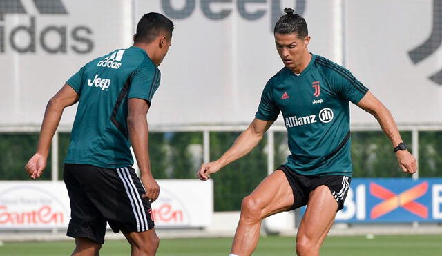 Cristiano Ronaldo regresó a los entrenamientos más fuerte que en marzo. Foto: Juventus