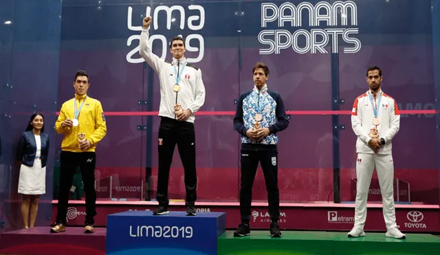 Diego Elías consiguió la tan ansiada medalla de oro en los Juegos Panamericanos Lima 2019. (Foto: Rodolfo Contreras)