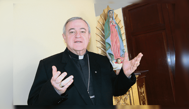 Pedido. Monseñor José Antonio Eguren solicita logística para la PNP.